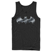 Men's Batman Steel Scars Logo  Adult Tank Top