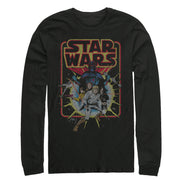 Men's Star Wars Retro Explosion  Adult Long Sleeve Shirt