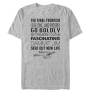 Men's Star Trek: The Original Series Favorite Quotes  Adult T-Shirt