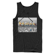 Men's Despicable Me Minion Lunch Hang Out  Adult Tank Top