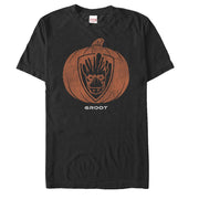 Men's Marvel Guardians of the Galaxy Halloween Groot Pumpkin  Adult T-Shirt