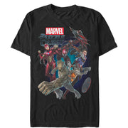 Men's Marvel Puzzle Quest Battle  Adult T-Shirt