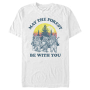 Men's Star Wars Ewok Sunset May the Forest Be With You  Adult T-Shirt