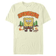 Men's SpongeBob SquarePants Sponge on the Run Happy Camper  Adult T-Shirt