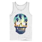 Men's Lost Gods Sunset Skull  Adult Tank Top