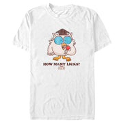 Men's Tootsie Pop Mr. Owl How Many Licks  Adult T-Shirt