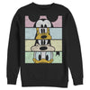 Men's Mickey & Friends Distressed Group Cropped Portraits  Adult Sweatshirt