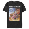 Men's Power Rangers Team Collage Poster  Adult T-Shirt