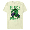 Men's Marvel St. Patrick's Day Pinch Proof Clover Hulk  Adult T-Shirt