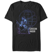 Men's Star Wars Rogue One Cassian Galaxy Print  Adult T-Shirt