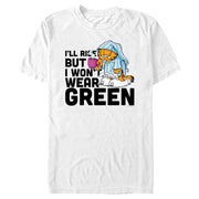 Men's Garfield St. Patrick's Day I'll Rise But I Won't Wear Green  Adult T-Shirt