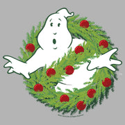 Men's Ghostbusters Christmas Wreath Logo  Adult Pull Over Hoodie