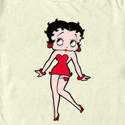 Men's Betty Boop Red Outfit Cute Pose  Adult T-Shirt