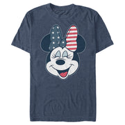 Men's Mickey & Friends Minnie American Bow  Adult T-Shirt