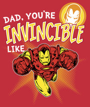 Men's Marvel Dad You're Invincible Like Iron Man  Adult Sweatshirt