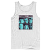 Men's Stranger Things Gang Bleeding Nose Stacked  Adult Tank Top