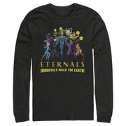 Men's Marvel Eternals Immortals Walk the Earth  Adult Long Sleeve Shirt