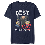 Men's Despicable Me World's Best Dad Gru and Minions  Adult T-Shirt