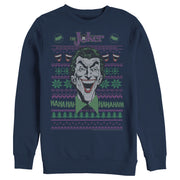 Men's Batman Ugly Christmas Joker Laugh  Adult Sweatshirt