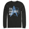 Men's Star Trek: The Next Generation Cup Of Tea Earl Grey Hot, Captain Picard  Adult Long Sleeve Shirt