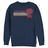 Men's Star Trek: The Next Generation USS Enterprise Vertical Retro Rainbow Logo  Adult Sweatshirt