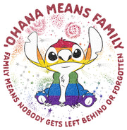 Men's Lilo & Stitch Ohana Rainbow Pride  Adult T-Shirt