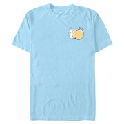 Men's Chibi Pikachi Peach Short Sleeve T-Shirt