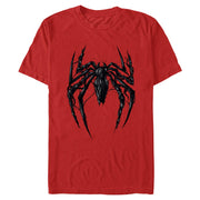 Men's Black Spider Venom Icon Short Sleeve T-Shirt