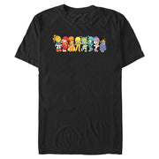 Men's Rainbow Brite Line Up Short Sleeve T-Shirt