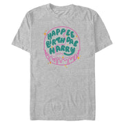 Men's Happee Birthdae Cake Short Sleeve T-Shirt