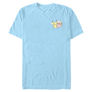 Men's Chibi Pikachi Cupcake Short Sleeve T-Shirt