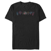 Men's DIS VILLAINS ACROSS FACES Short Sleeve T-Shirt