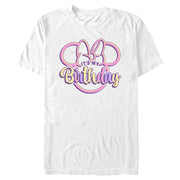 Men's Bday Minnie Head Short Sleeve T-Shirt