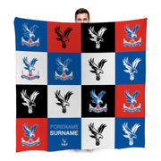 Crystal Palace FC Chequered Fleece Blanket