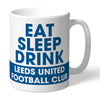 Leeds United FC Eat Sleep Drink Mug