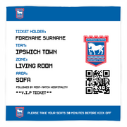 Ipswich Town Ticket Fleece Blanket