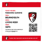 Bournemouth Ticket Fleece Blanket