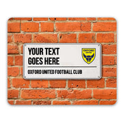 Oxford United FC Street Sign Mouse Mat