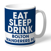 Bolton Wanderers FC Eat Sleep Drink Mug