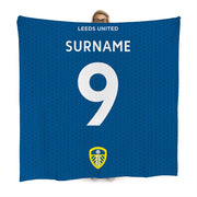 Leeds United Back of Shirt Fleece Blanket