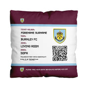 Burnley FC Ticket 18" Cushion