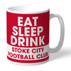 Stoke City FC Eat Sleep Drink Mug