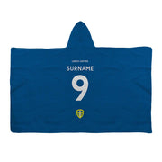 Leeds United Back of Shirt Adult Hooded Fleece Blanket