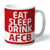 AFC Bournemouth Eat Sleep Drink Mug