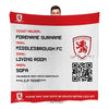 Middlesbrough FC FD Ticket Fleece Blanket