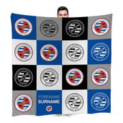 Reading FC Chequered Fleece Blanket