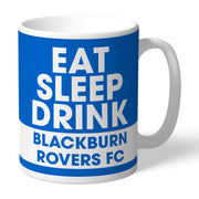 Blackburn Rovers FC Eat Sleep Drink Mug