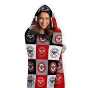 Brentford FC Chequered Adult Hooded Fleece Blanket