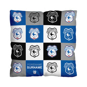 Cardiff City FC Chequered 18" Cushion