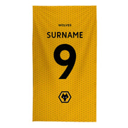 Wolverhampton Wanderers Back of Shirt Beach Towel